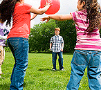 ballspielen kinder